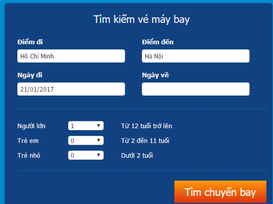 Đại lý vé máy bay giá rẻ tại huyện Ia Pa của Vietnam Airlines