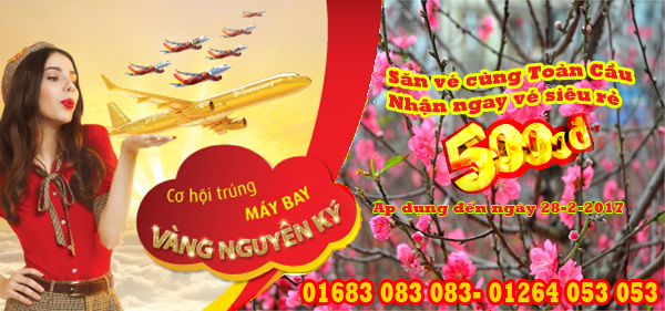 Đại lý vé máy bay giá rẻ tại Thanh Hóa của Vietjet Air