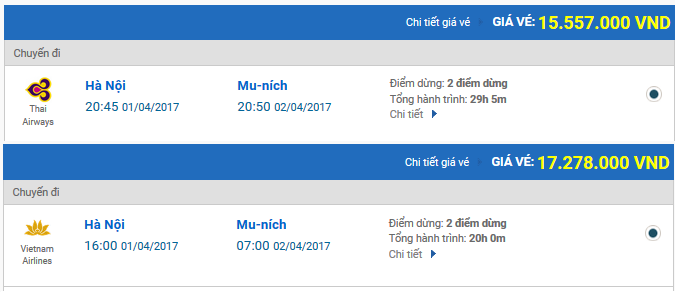 Vé máy bay đi Munich