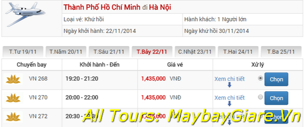 Hướng dẫn đặt vé máy bay giá rẻ của Vietnamairlines tại MaybayGiare